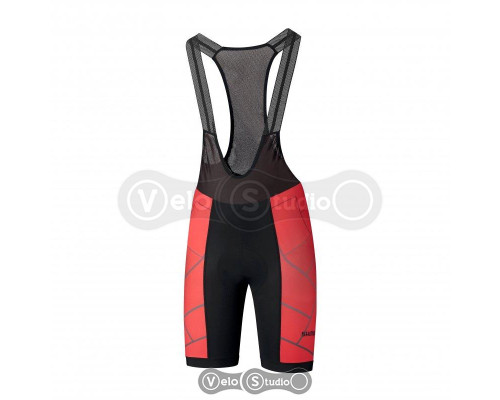 Велошорти Shimano TEAM2 червоні S з лямками