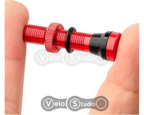 Бескамерный ниппель SILCA Schrader 38 мм красный