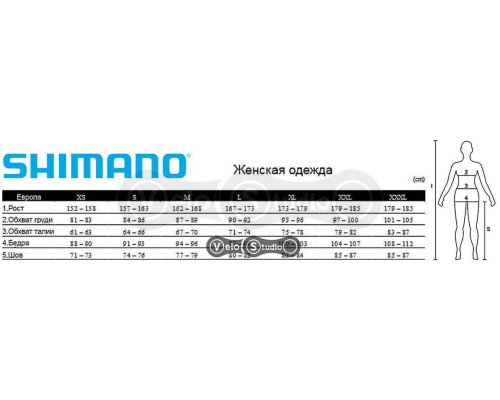 Шорти велосипедні жіночі Shimano Kaede, без лямок, розмір XS